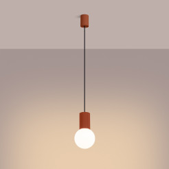 Lampa wisząca HALO 1 ochra czerwona SL.1729