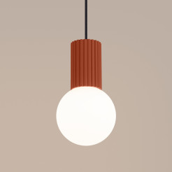 Lampa wisząca HALO 1 ochra czerwona SL.1729