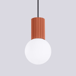 Lampa wisząca HALO 1 ochra czerwona SL.1729