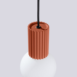 Lampa wisząca HALO 1 ochra czerwona SL.1729