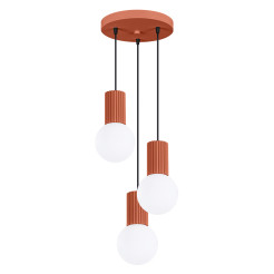 Lampa wisząca HALO 3P ochra czerwona SL.1730