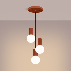 Lampa wisząca HALO 3P ochra czerwona SL.1730