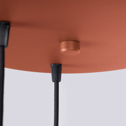 Lampa wisząca HALO 3P ochra czerwona SL.1730