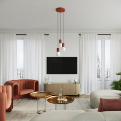 Lampa biurkowa HALO ochra czerwona SL.1731