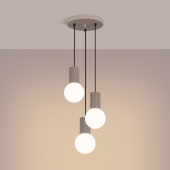 Lampa wisząca HALO 3P taupe SL.1745