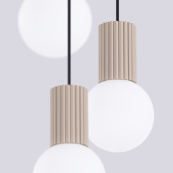 Lampa wisząca HALO 3P taupe SL.1745