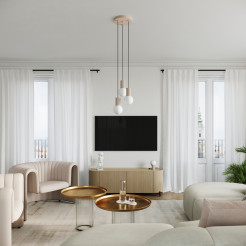 Lampa wisząca HALO 3P taupe SL.1745