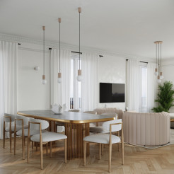 Lampa wisząca HALO 3P taupe SL.1745