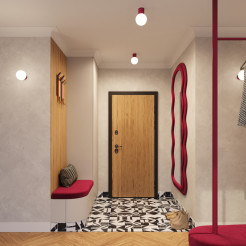 Kinkiet HALO burgund IP44 SL.1747