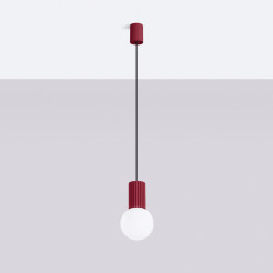 Lampa wisząca HALO 1 burgund SL.1749
