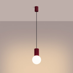 Lampa wisząca HALO 1 burgund SL.1749