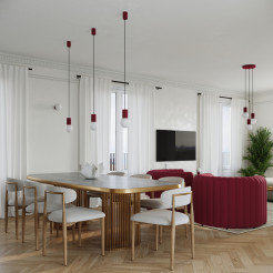 Lampa biurkowa HALO burgund SL.1751