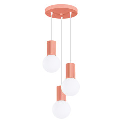 Lampa wisząca HALO 3P brzoskwiniowa SL.1755