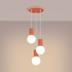 Lampa wisząca HALO 3P brzoskwiniowa SL.1755