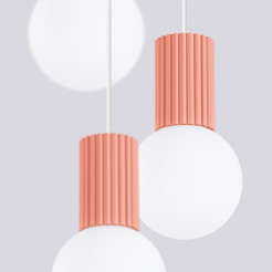 Lampa wisząca HALO 3P brzoskwiniowa SL.1755