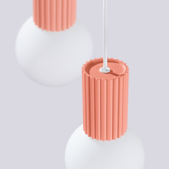 Lampa wisząca HALO 3P brzoskwiniowa SL.1755