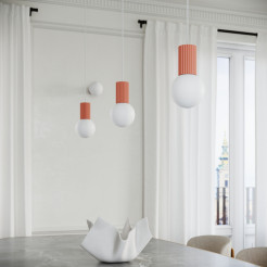 Lampa wisząca HALO 3P brzoskwiniowa SL.1755