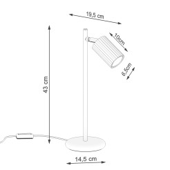 Lampa biurkowa KARBON taupe SL.1770