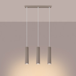 Lampa wisząca KARBON 3L taupe SL.1774