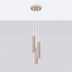 Lampa wisząca KARBON 3P taupe SL.1775