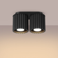 Plafon AURA 2 czarny GU10 SL.1785