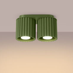 Plafon AURA 2 zielony oliwkowy GU10 SL.1795