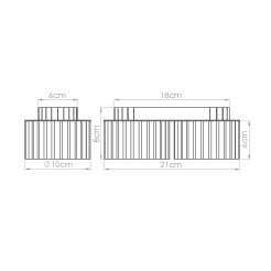 Plafon AURA 2 mocca Gx53 SL.1808