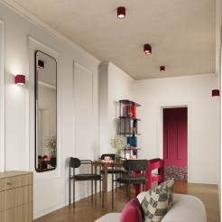 Kinkiet AURA burgund G9 SL.1821