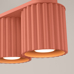Plafon AURA 2 brzoskwiniowy GU10 SL.1825