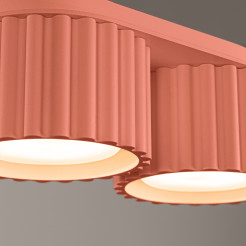 Plafon AURA 2 brzoskwiniowy Gx53 SL.1828