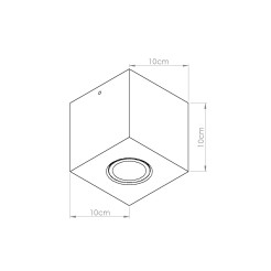 Plafon QUAD beton zielona oliwka SL.1845