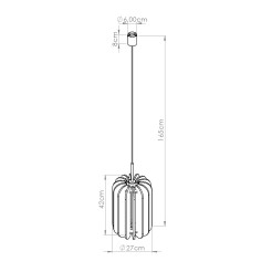 Lampa wisząca MULA 27 żółta SL.1858