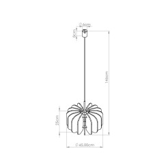 Lampa wisząca MULA 45 granatowa SL.1862