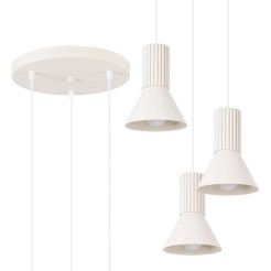 Lampa wisząca ESTRIA 3P beżowa SL.1871