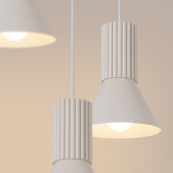 Lampa wisząca ESTRIA 3P beżowa SL.1871