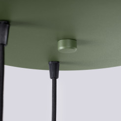 Lampa wisząca ESTRIA 3P beżowa/zielona oliwka SL.1873
