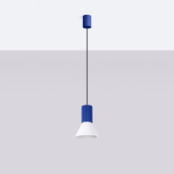 Lampa wisząca ESTRIA 1 biała/ultramaryna SL.1874