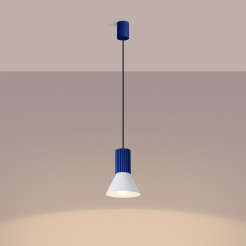 Lampa wisząca ESTRIA 1 biała/ultramaryna SL.1874