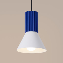 Lampa wisząca ESTRIA 1 biała/ultramaryna SL.1874