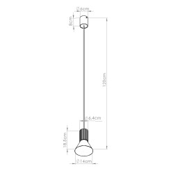 Lampa wisząca ESTRIA 1 biała/ultramaryna SL.1874