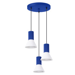 Lampa wisząca ESTRIA 3P biała/ultramaryna SL.1875