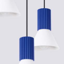 Lampa wisząca ESTRIA 3P biała/ultramaryna SL.1875