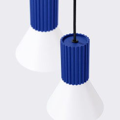 Lampa wisząca ESTRIA 3P biała/ultramaryna SL.1875