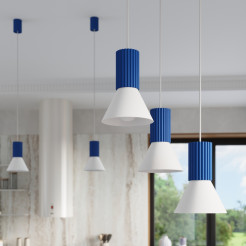 Lampa wisząca ESTRIA 3P biała/ultramaryna SL.1875