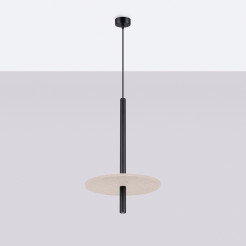 Lampa wisząca FELTRO 1 czarna/beżowa SL.1879