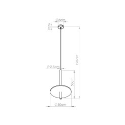 Lampa wisząca FELTRO 1 czarna/beżowa SL.1879