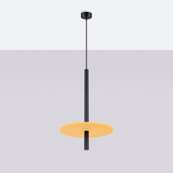 Lampa wisząca FELTRO 1 czarna/żółta SL.1880