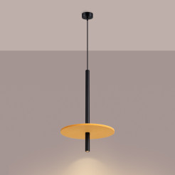 Lampa wisząca FELTRO 1 czarna/żółta SL.1880