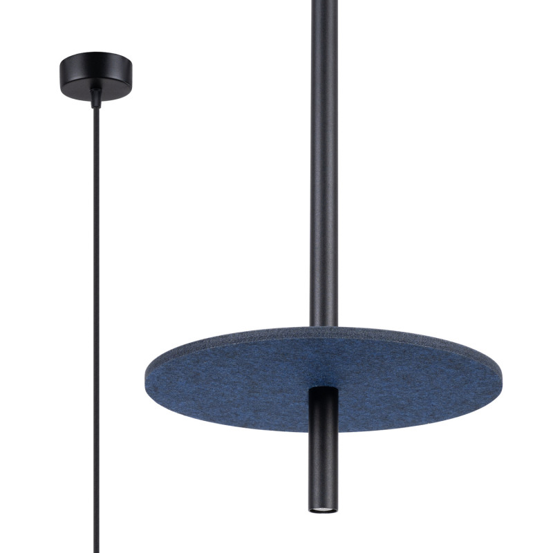Lampa wisząca FELTRO 1 czarna/granatowa SL.1881