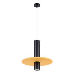 Lampa wisząca PELTA 1 czarna/żółta SL.1883